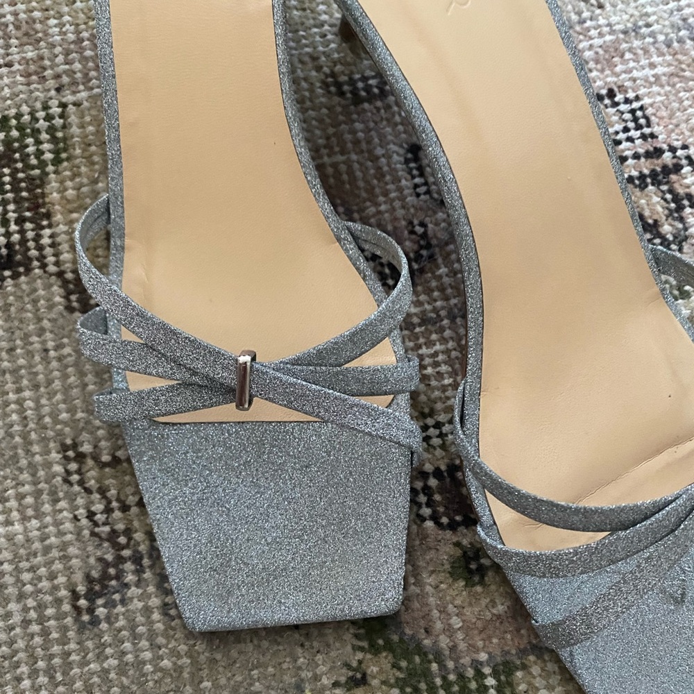 By Far kitten glitter heels